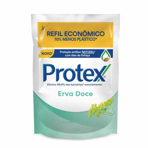 Sabonete Líquido Erva Doce Protex  Refil 200ml