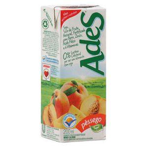Bebida a base de soja Ades pêssego 200ml.