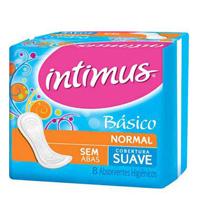 Absorvente Intimus gel Basico sem abas cob. suave 8x1