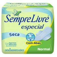 Absorvente Normal Especial com Abas Sempre Livre 8x1