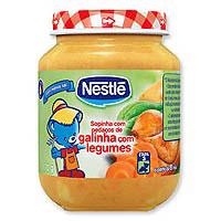 Papinha Infantil com Peito de Frango com Legumes 170 gr.