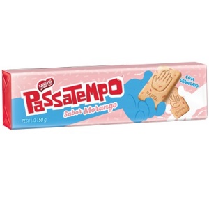 Biscoito Passatempo recheado Morango 150g