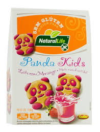 Biscoito mini bichinhos  Kids leite morango sem glúten sem lactose Natural Life 100g