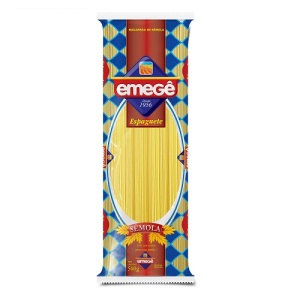 Massa sêmola espaguete Emege 500g.